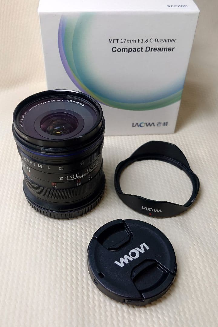 LAOWA MFT 17mm F1.8 C.Dreamer　フィルター付き