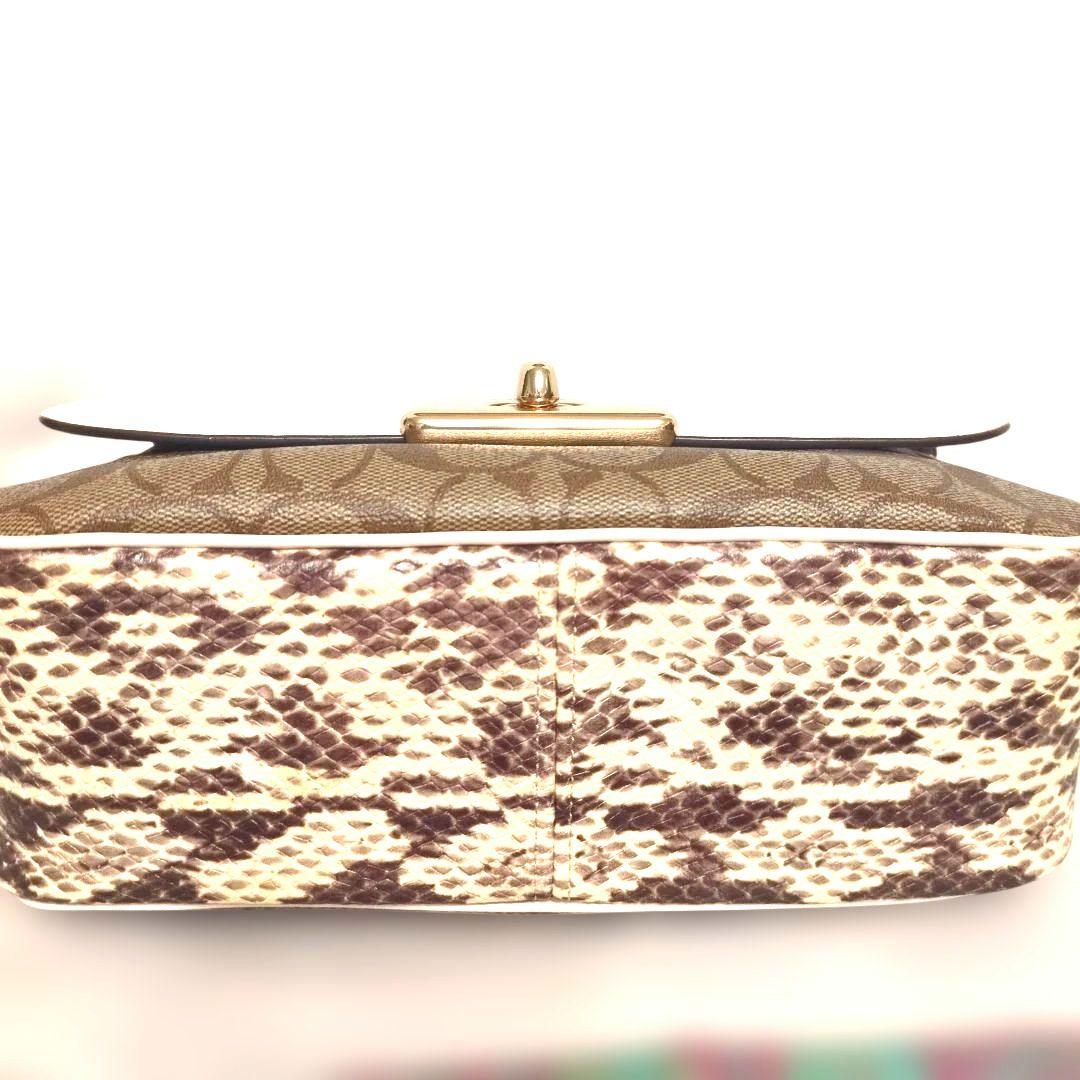 Coach ショルダーバッグ ホワイト/ブラウン