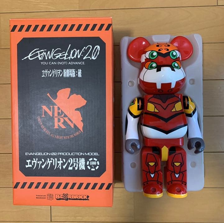メディコムトイ　ベアブリック　エヴァンゲリオン2号機　400%