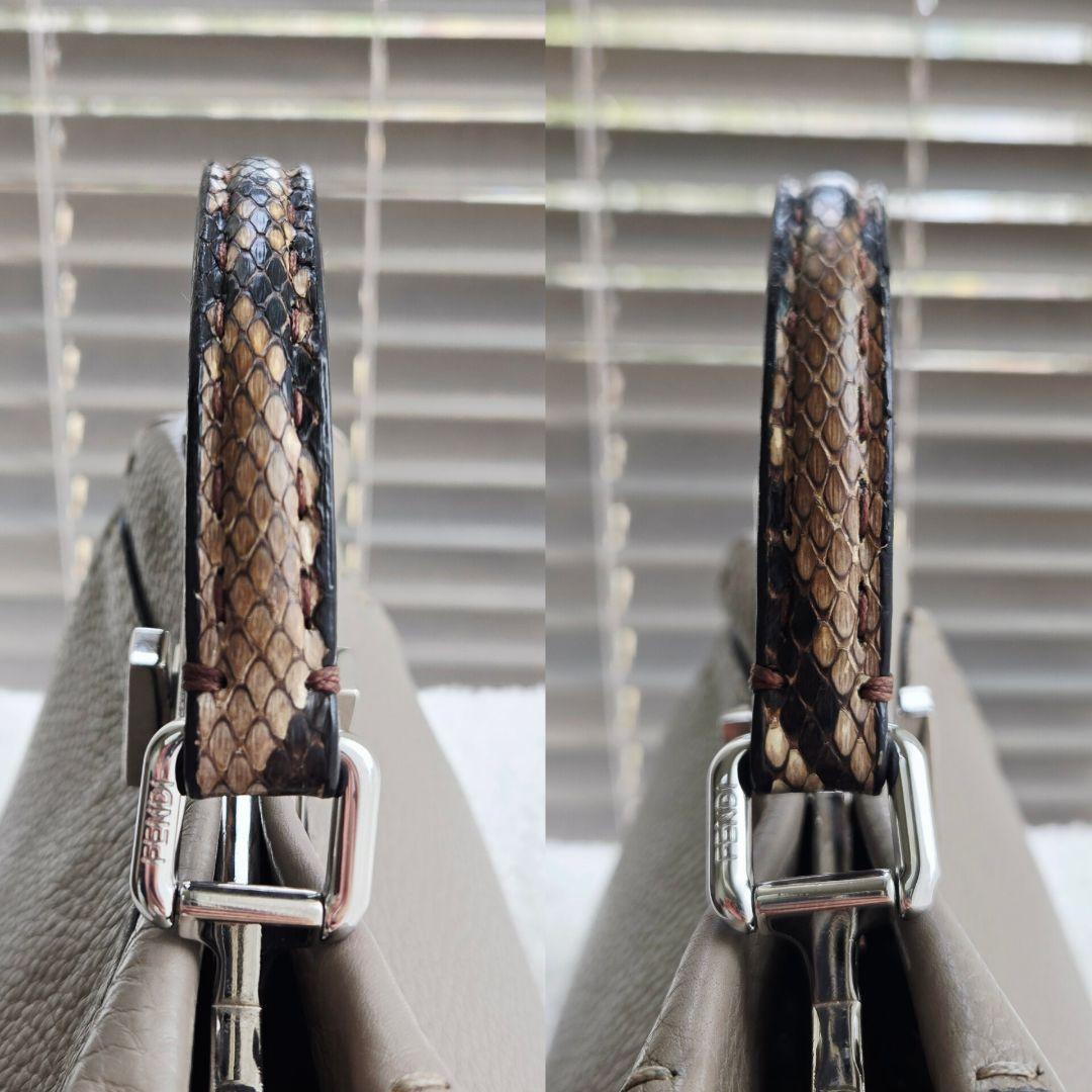 ⭐FENDI⭐ フェンディ ピーカブー ミニ ダブグレー ハンドバッグ