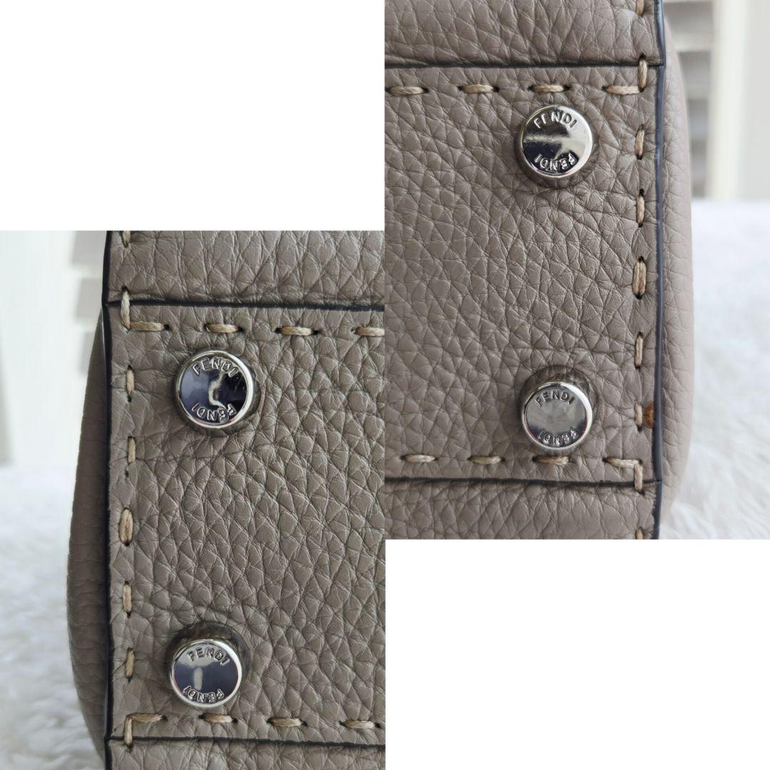 ⭐FENDI⭐ フェンディ ピーカブー ミニ ダブグレー ハンドバッグ