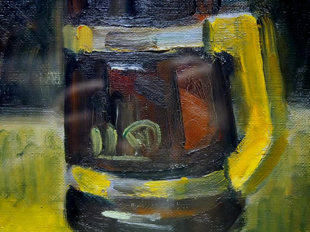 【真作】金畑　実「スイートピーの花」東京美大　師・藤島武二　光風会　鳥取米子