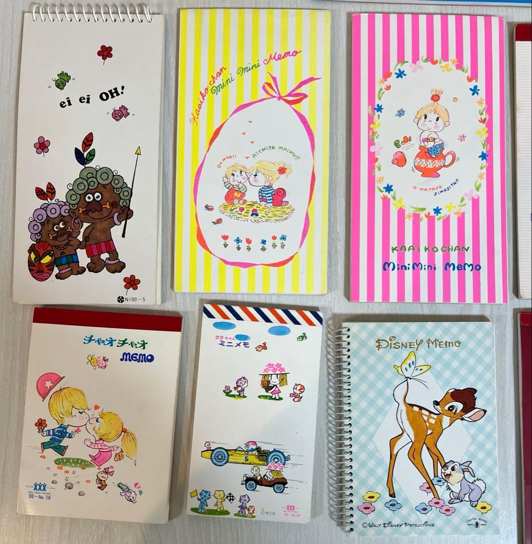 【即購入OK】昭和レトロ 当時物 メモ帳 まとめ売り水森亜土 サンリオ 他