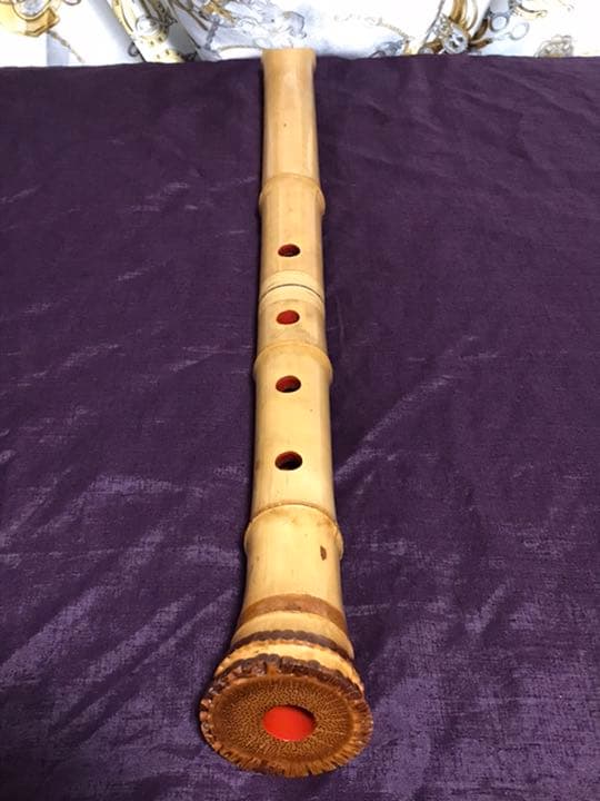 ⭐️都山流尺八　真山銘2印　長さー約51.3センチ　古い尺八