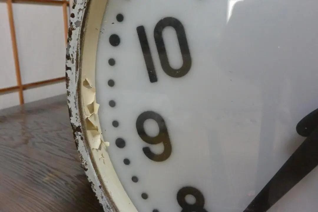 国鉄 駅 ホーム 両面 鉄道時計 引取り６千円引き