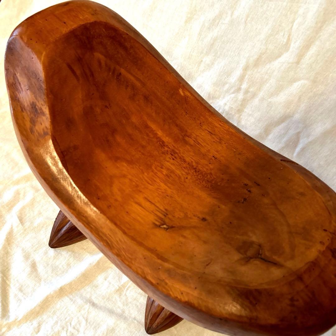 椅子　スツール　アフリカ製　木製　アンティーク　民芸品　工芸品　民族　民族雑貨