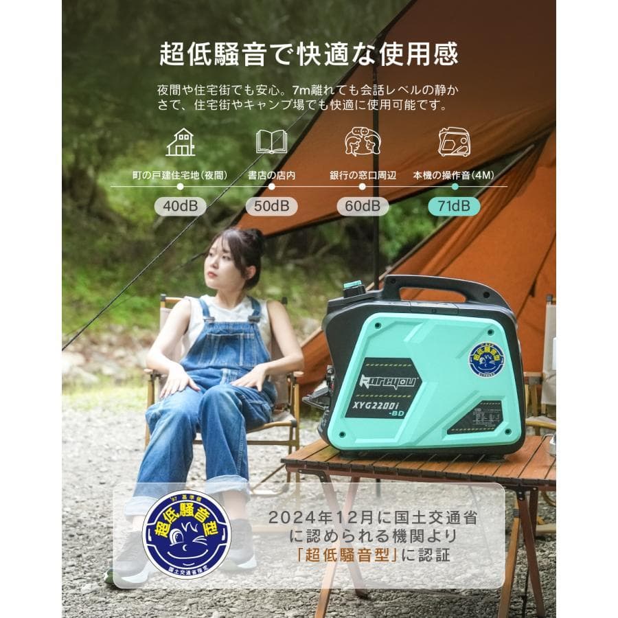 新仕様kareyouガス・ガソリン両用発電機★インバーター発電機静音式 カセット