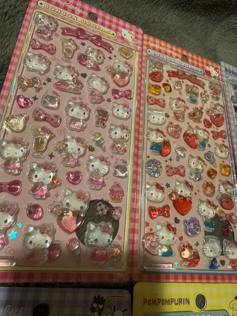 【確実正規品！！】レア2弾サンリオボンボンドロップシール 8セット