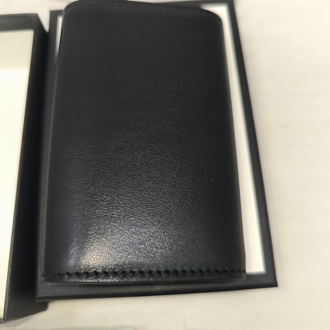新品　グッチ ヴィンテージロゴ キーケース レザー ブラック
