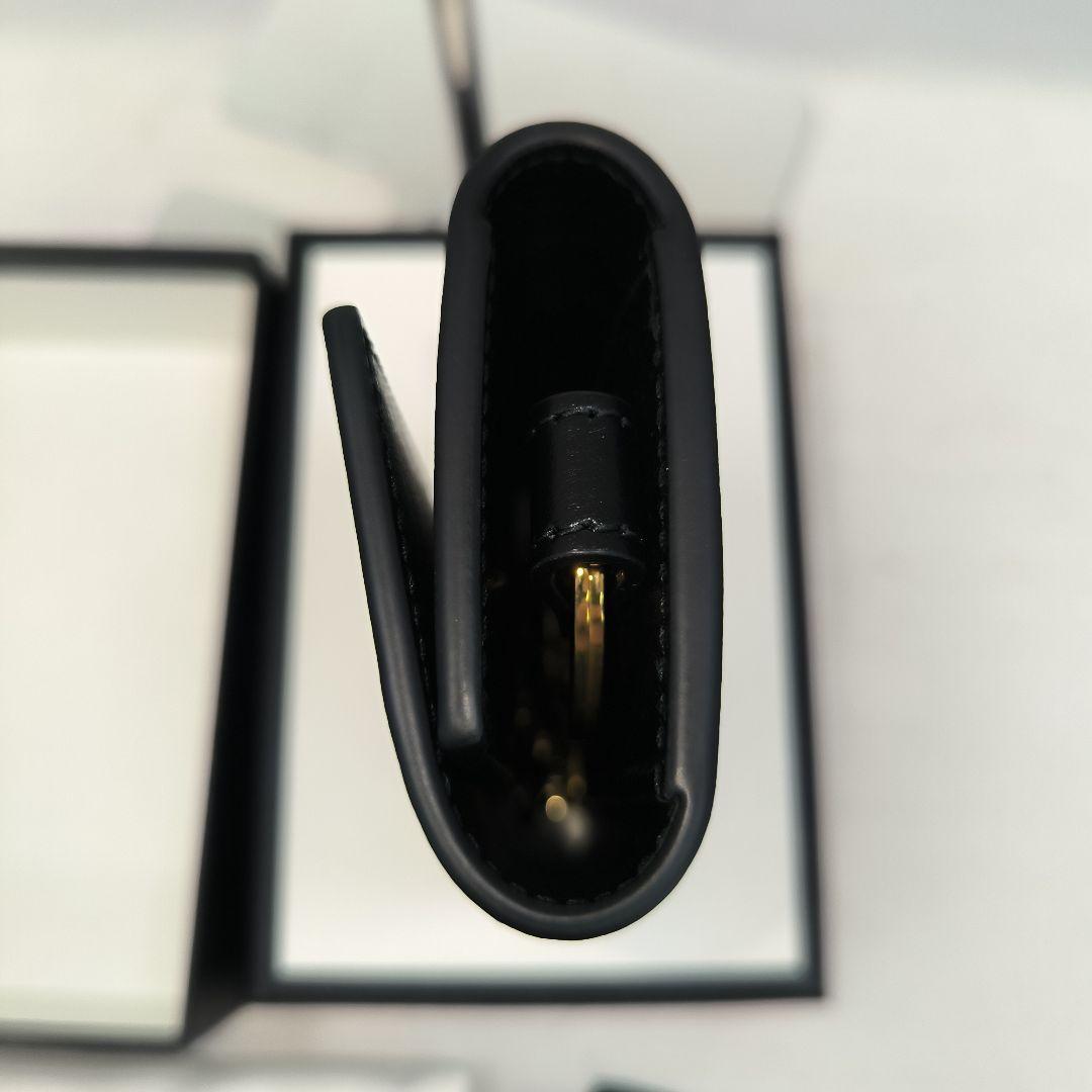 新品　グッチ ヴィンテージロゴ キーケース レザー ブラック