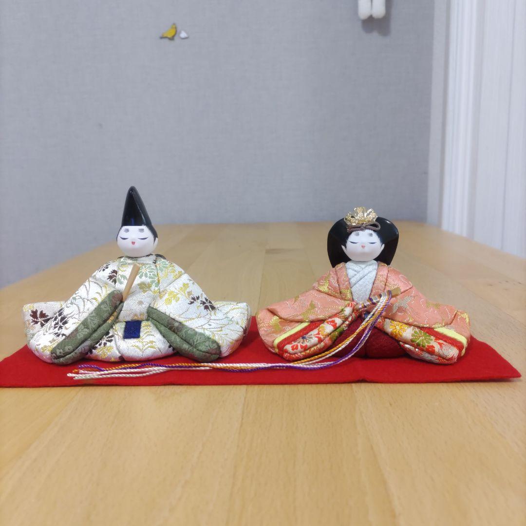 木目込人形　♥親王飾り❅小さい雛人形♥