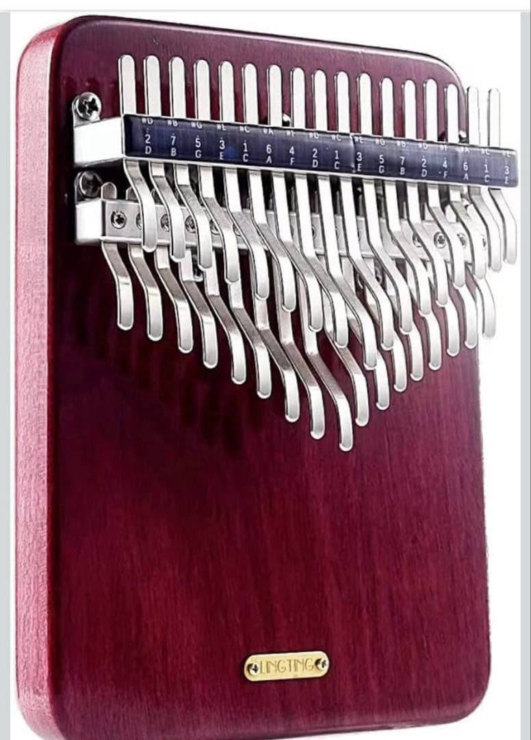 17キー カリンバ 木製 防水ケース付き