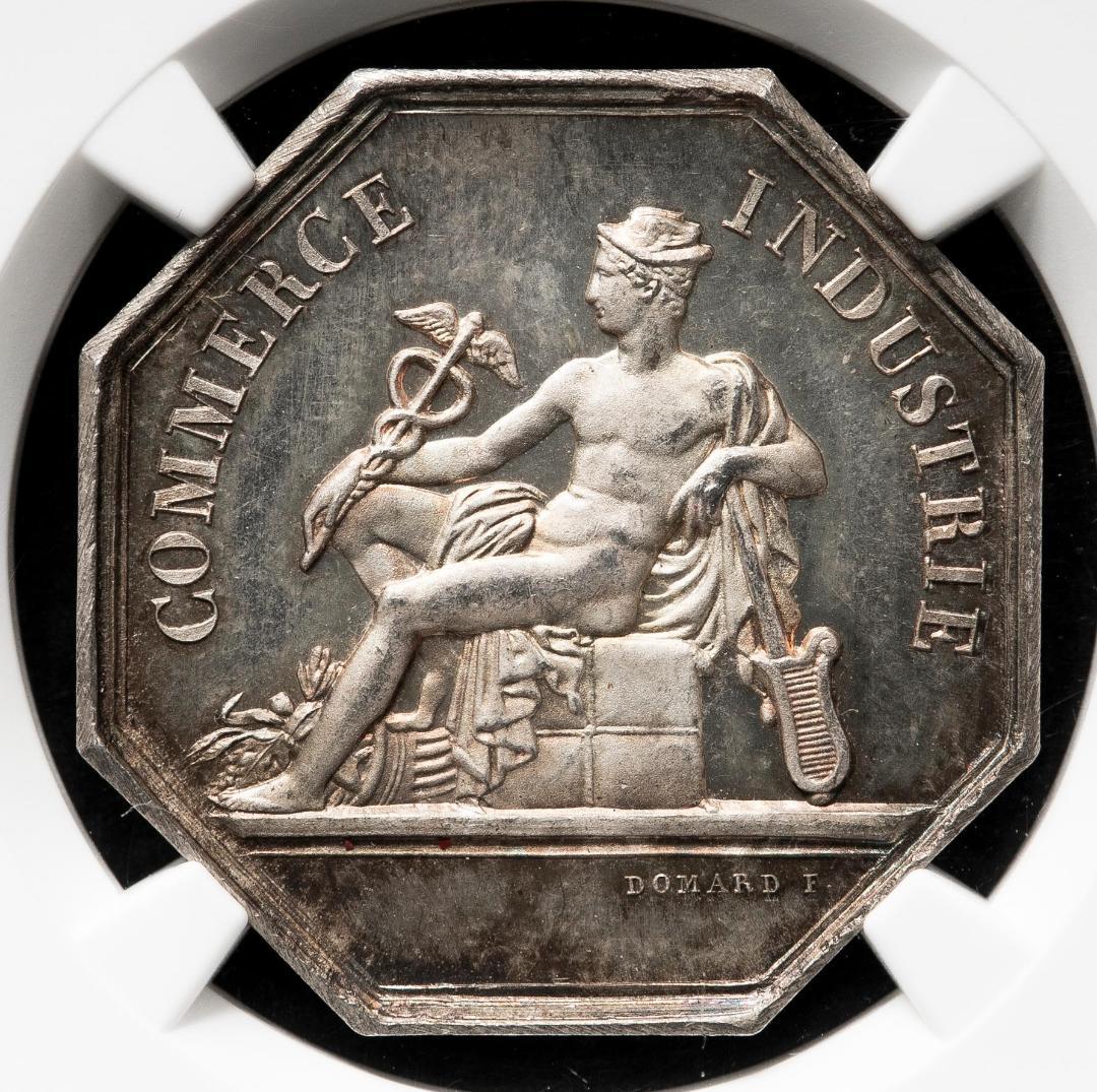 超希少 美トーン NGC-MS64 ルイ・フィリップ 1836　銀貨