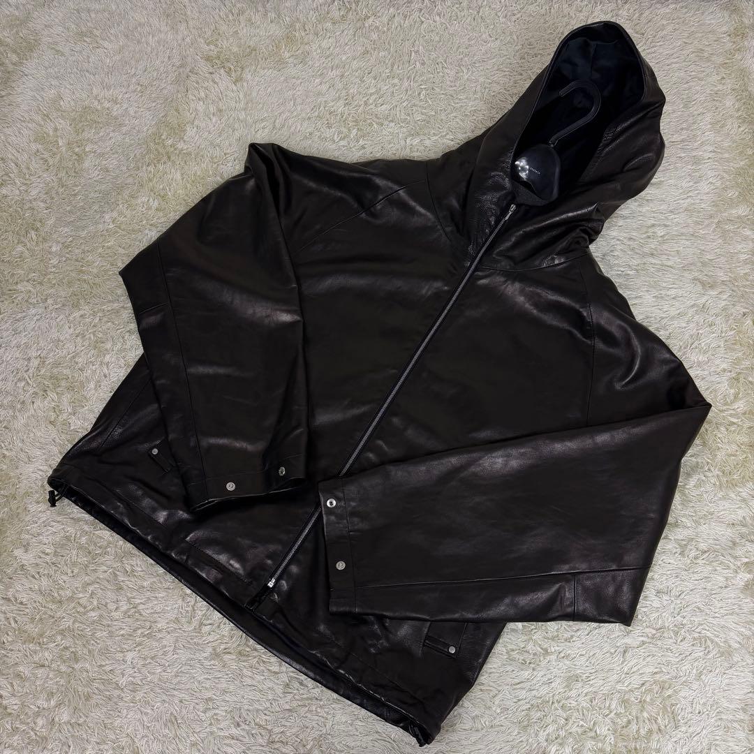 ジャケット・アウター 24SS ssstein Leather Hooded Short Jacket