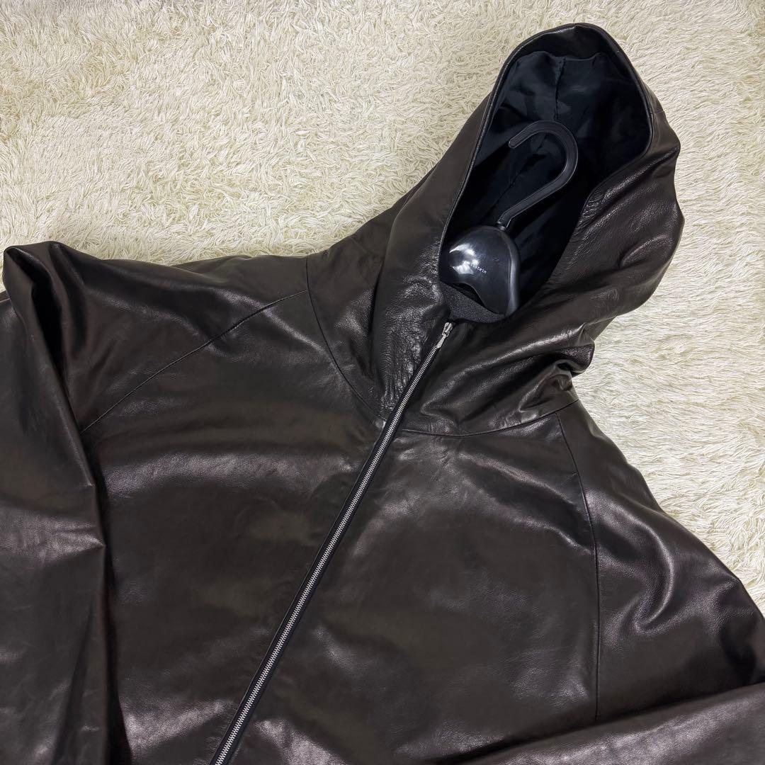 ジャケット・アウター 24SS ssstein Leather Hooded Short Jacket