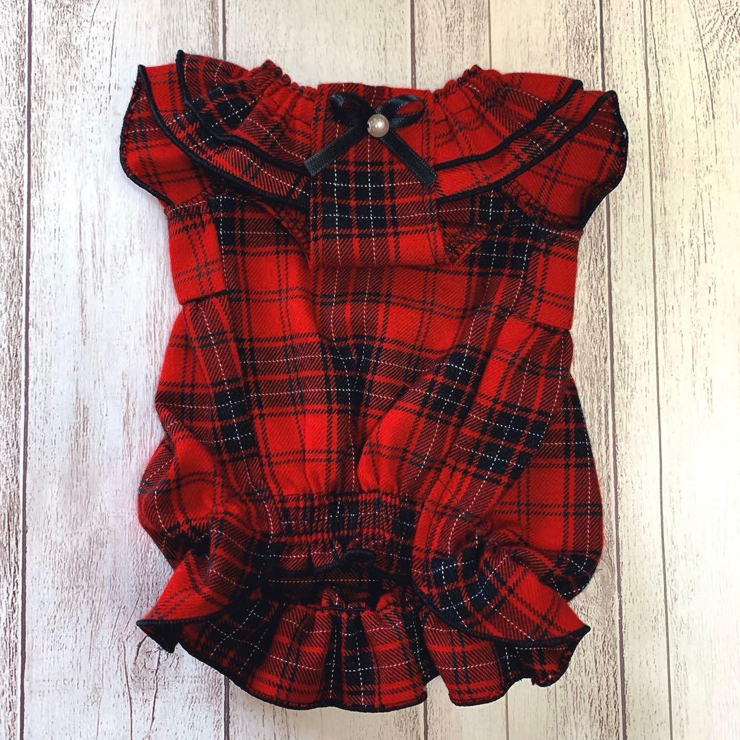 切り替えバルーンワンピ/犬服/犬服ハンドメイド/オーダー受付中