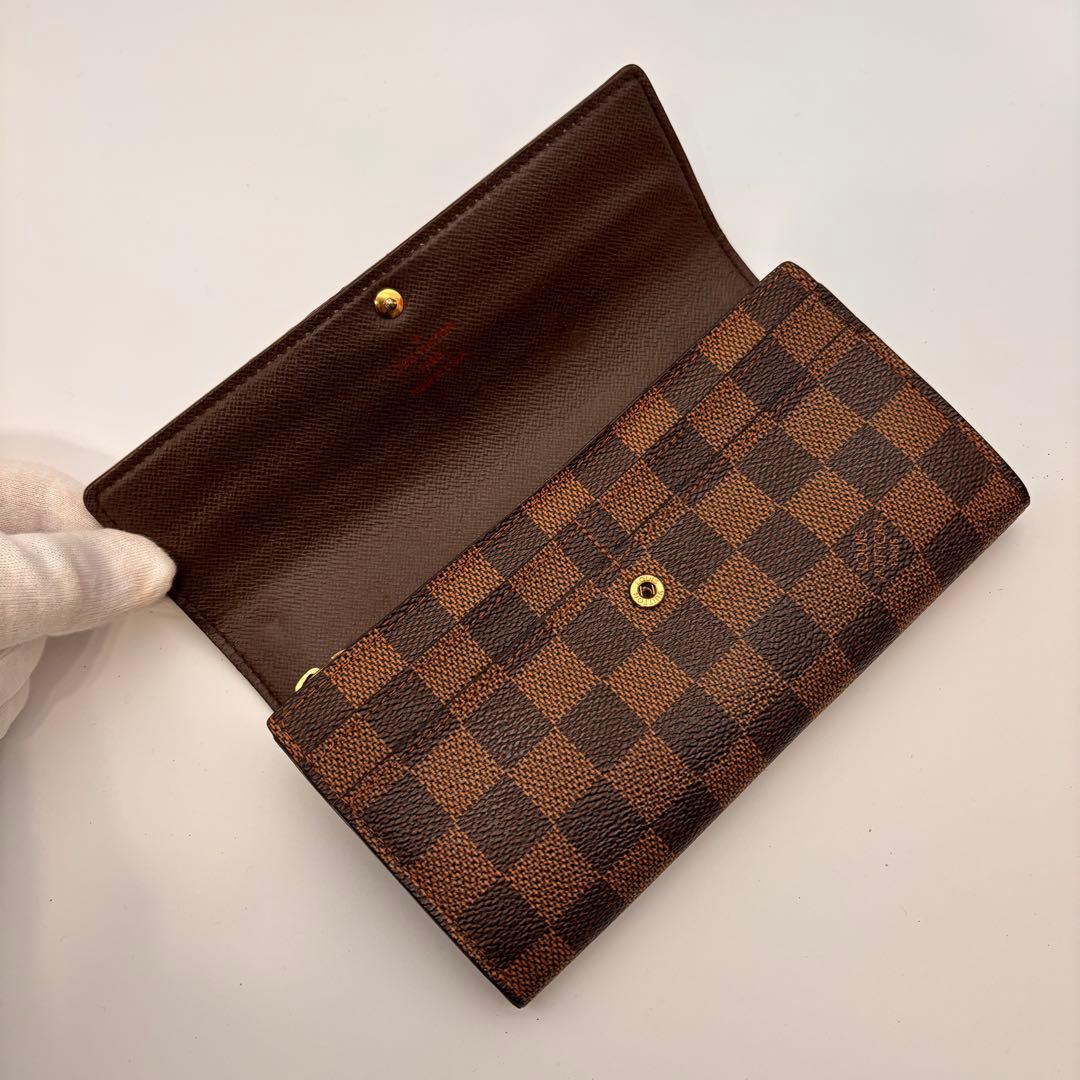 【鑑定済み】ルイヴィトン✨ダミエ✨ポシェット ポルトモネクレディ 長財布