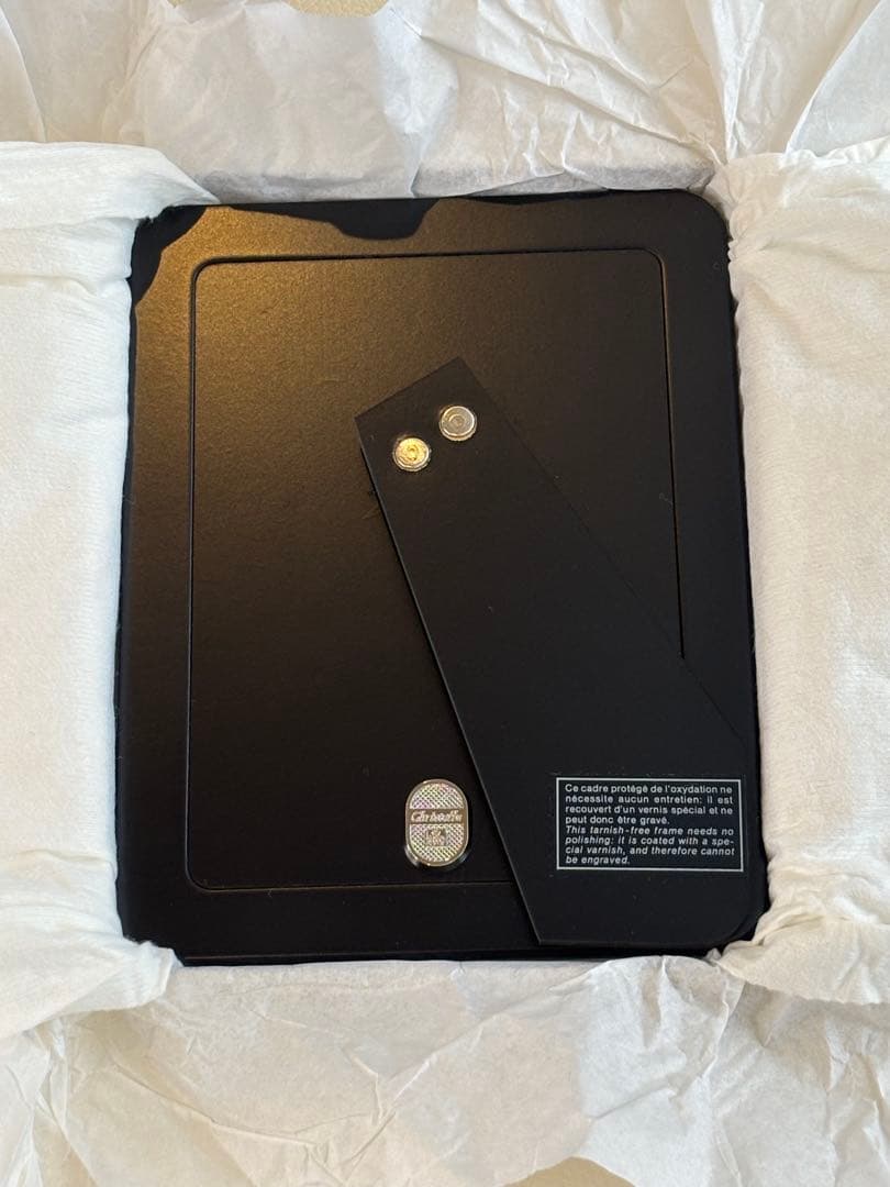 新品　未使用Christofle クリストフル　シルバーフォトフレーム　リュバン