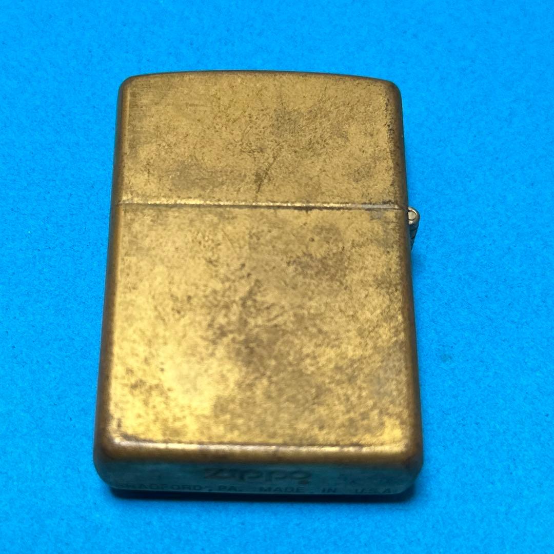 新品ビンテージ ZIPPO 天狗ブラスー貼り 1994年型