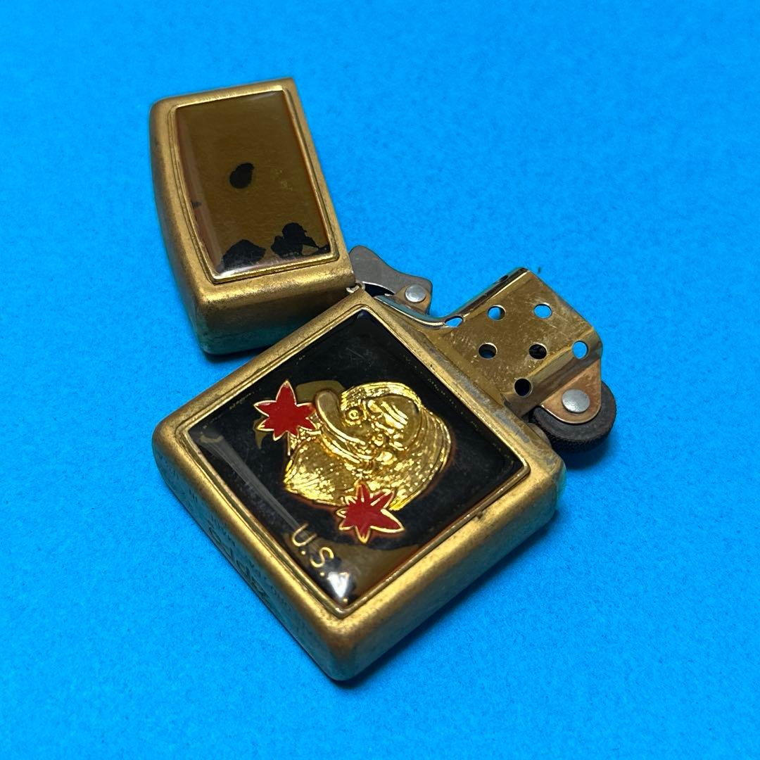 新品ビンテージ ZIPPO 天狗ブラスー貼り 1994年型