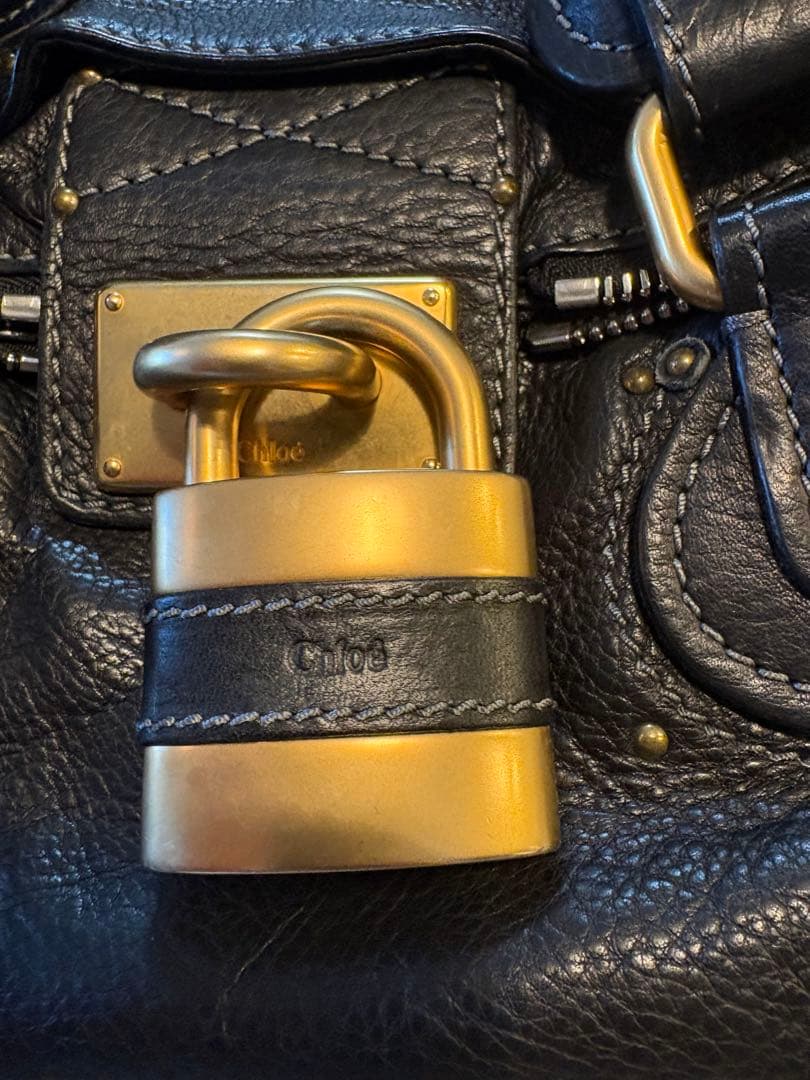 【美品】【即日発送手続】Chloé パディントン ハンドバッグ黒　クロエ