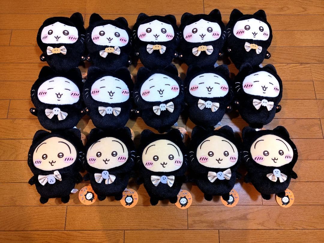 【新品・未使用・即日発送】ちいかわ黒猫のぬいぐるみ　各5点合計15点