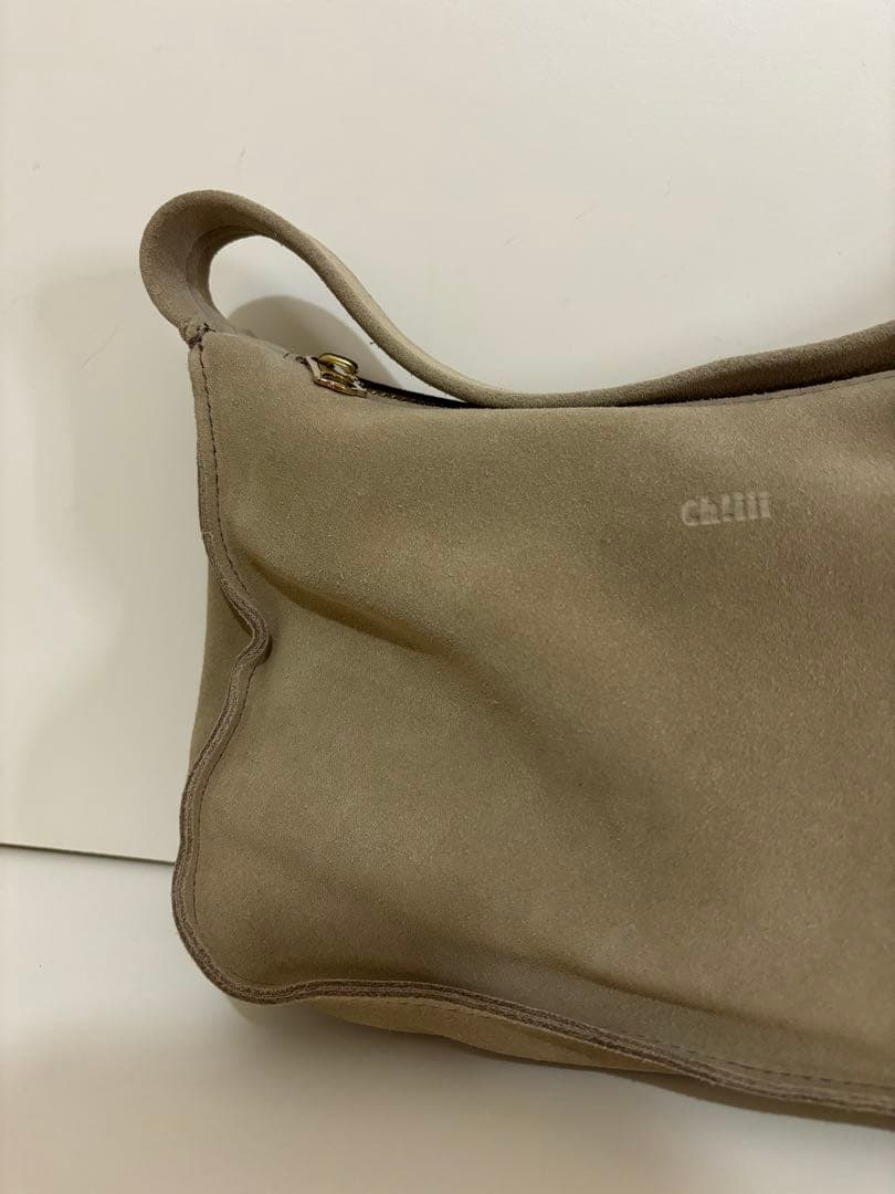 ch!iii bag スエードワンショルダーバッグ 美品　ベージュ　牛革