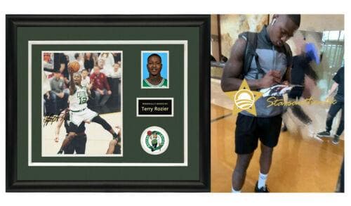 直筆サイン入り写真 テリー・ロジアー ボストン・セルティックス SA鑑定済