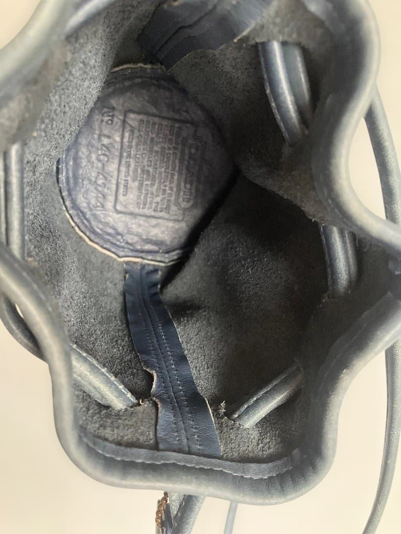 専用　オールドコーチ ショルダーバッグ 巾着 レザー 4144