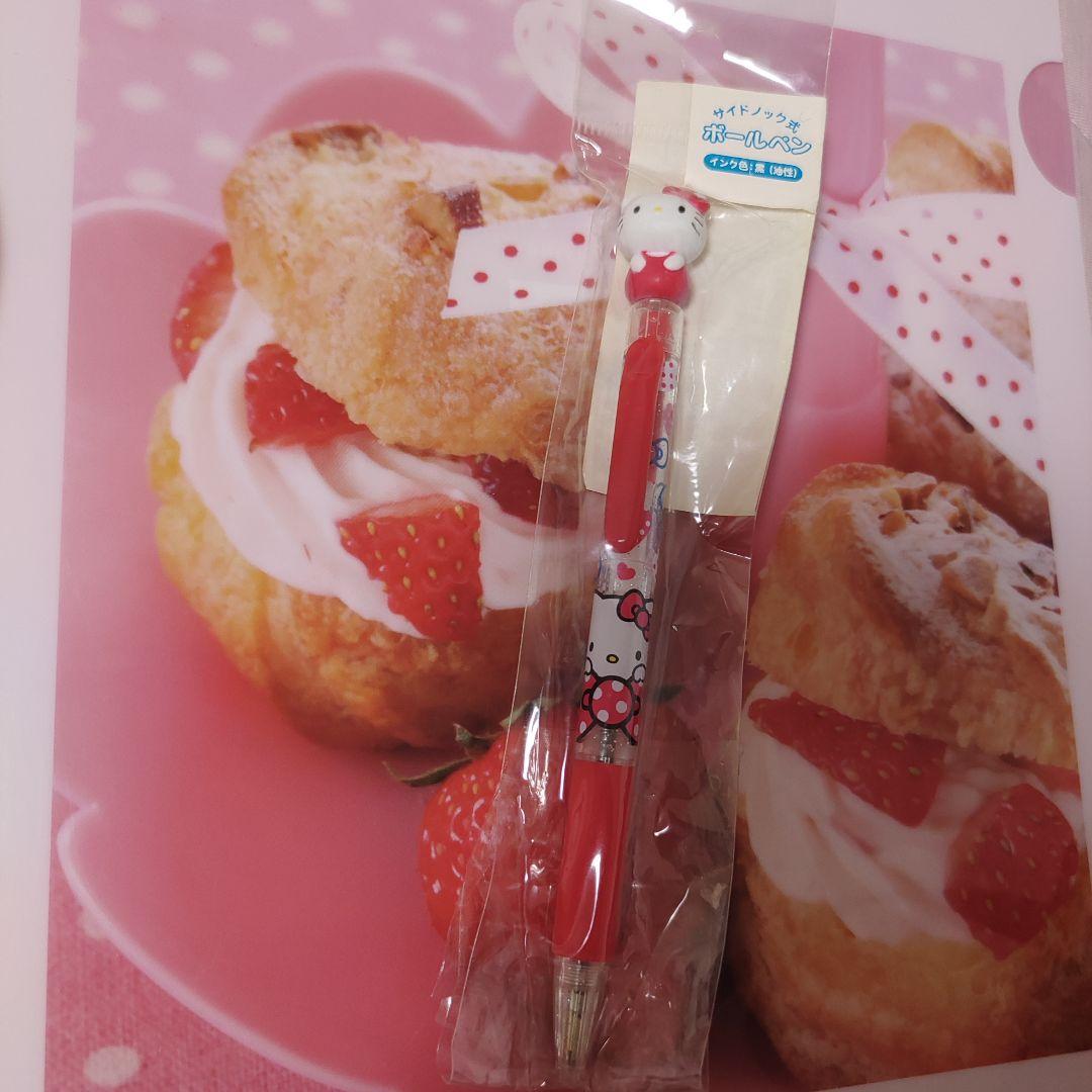 ハローキティ ボールペン 赤　サイドノック