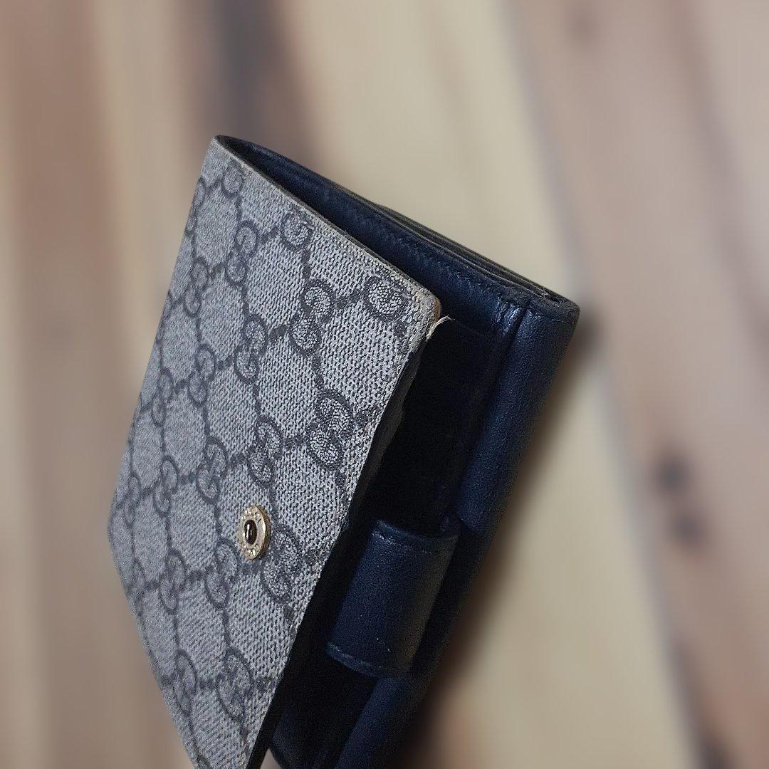 【本日限定値下】GUCCI 二つ折り財布 黒/ベージュ