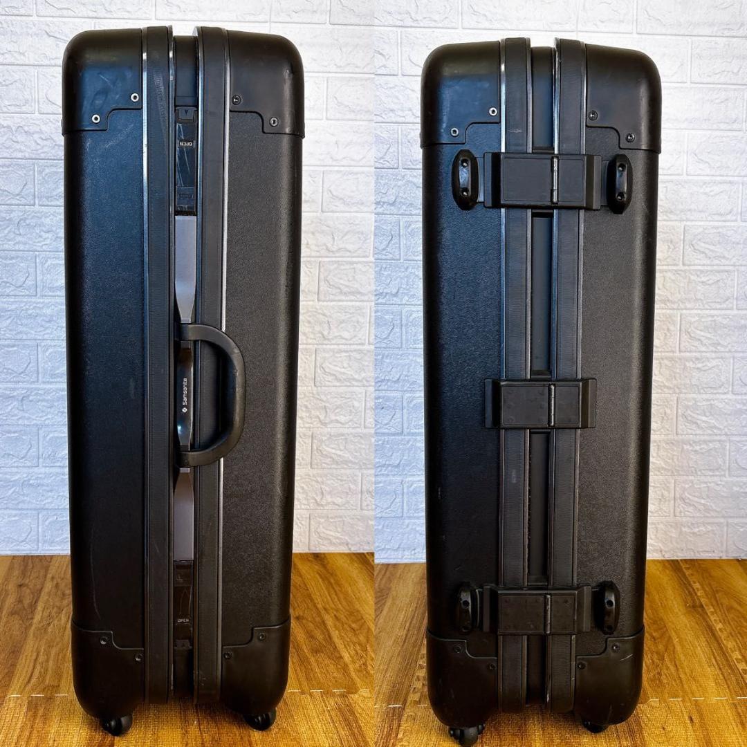 サムソナイト　 大型　キャリーケース　スーツケース　ブラック　機内持ち込み不可