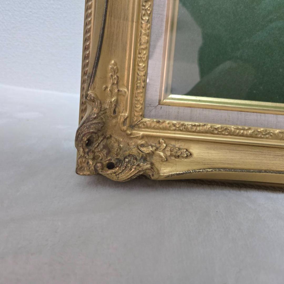 未使用保管品 高級額縁 ルイ14世デザイン 金縁 箱付き 袋付き