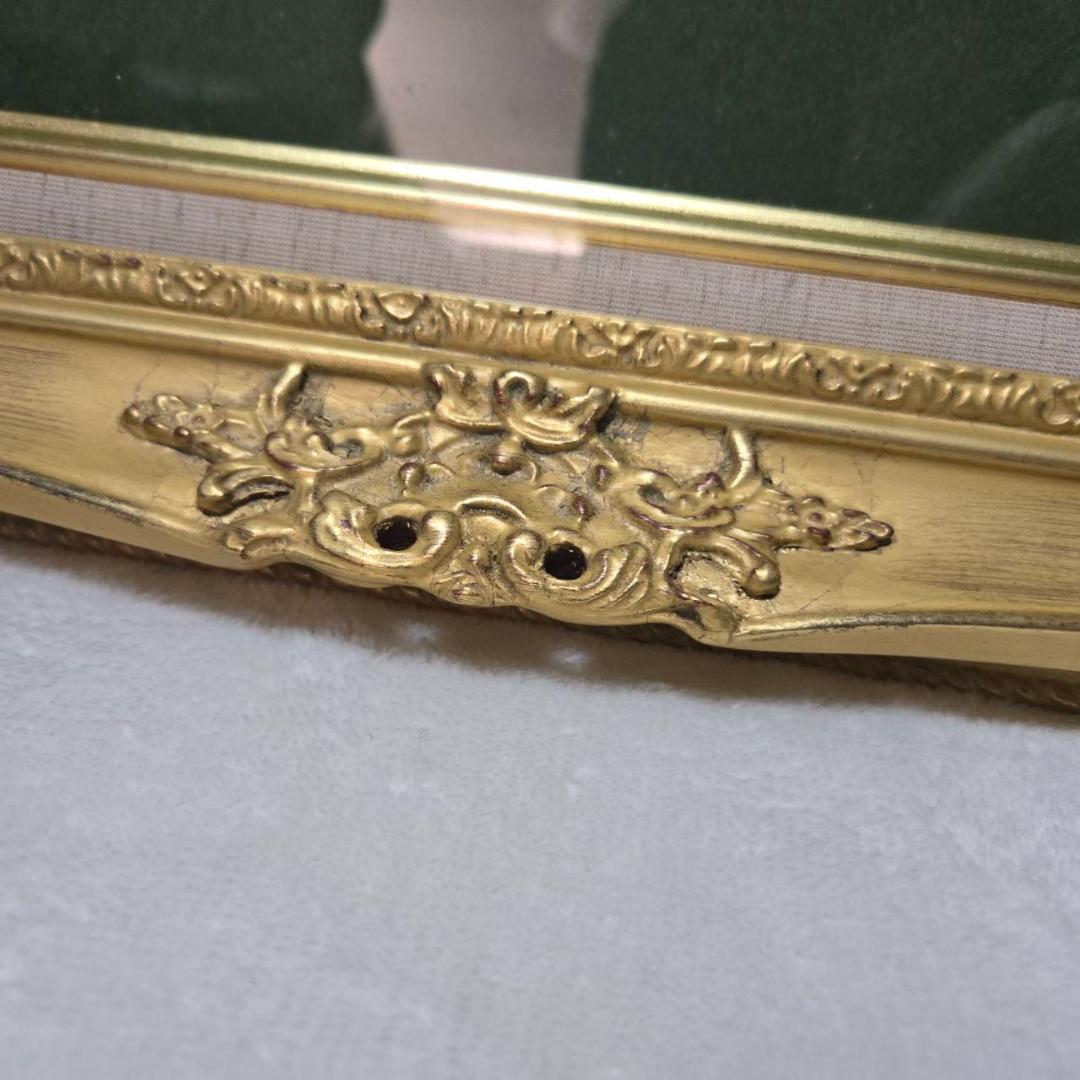 未使用保管品 高級額縁 ルイ14世デザイン 金縁 箱付き 袋付き