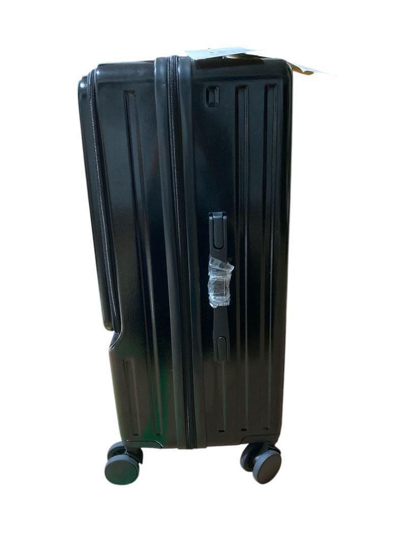 スーツケース　大型　USB カップホルダー　63L　ブラック　シンプル　旅行