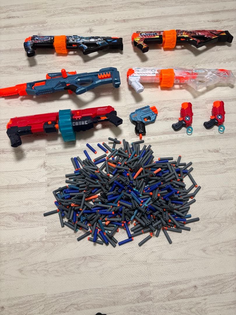 XSHOT ナーフ互換 ブラスター 大量まとめ売り セット スポンジ弾付き
