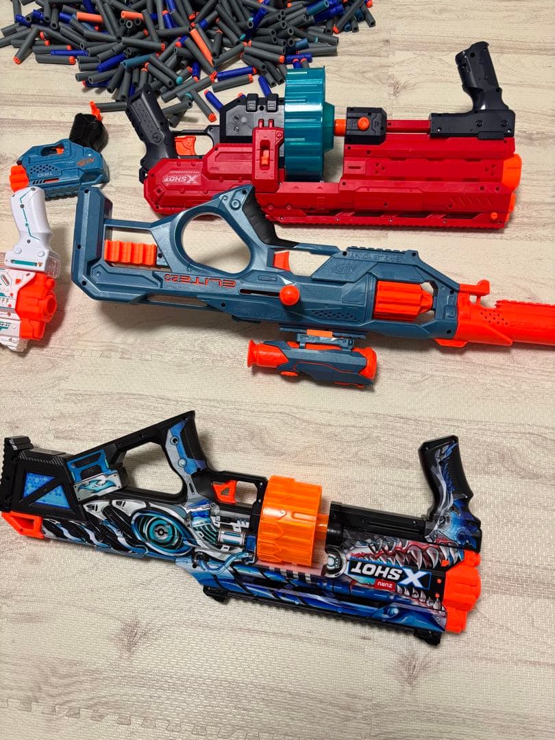 XSHOT ナーフ互換 ブラスター 大量まとめ売り セット スポンジ弾付き