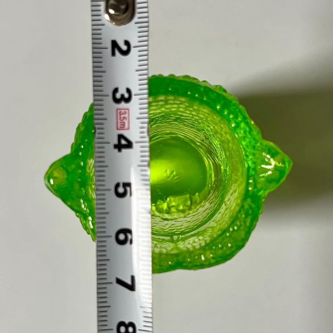 ウランガラス　ふくろう　小物入れ　置物