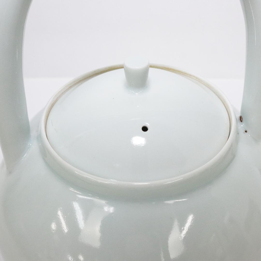 村田亀水造 白磁 急須 煎茶道具