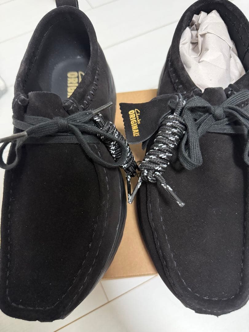 CLARKS Wallabee Eden Lo ブラックスエード