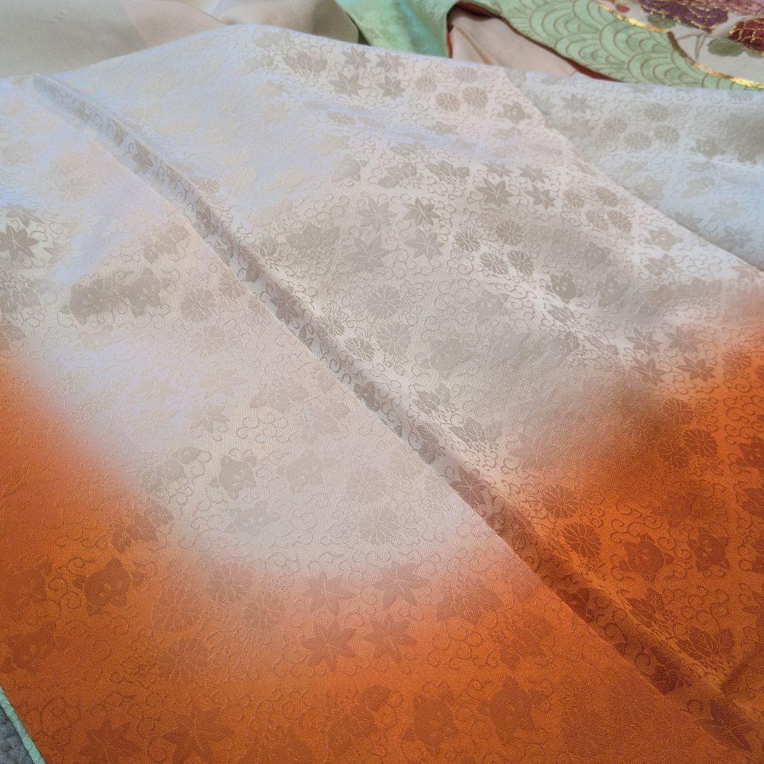 古典柄の正絹振袖　着物リメイク　3枚セットです