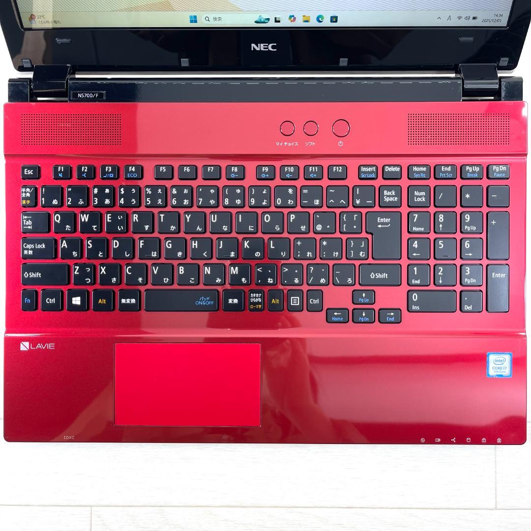 NEC LAVIE i7 新品SSD メモリ16G ノートパソコン オフィス付き