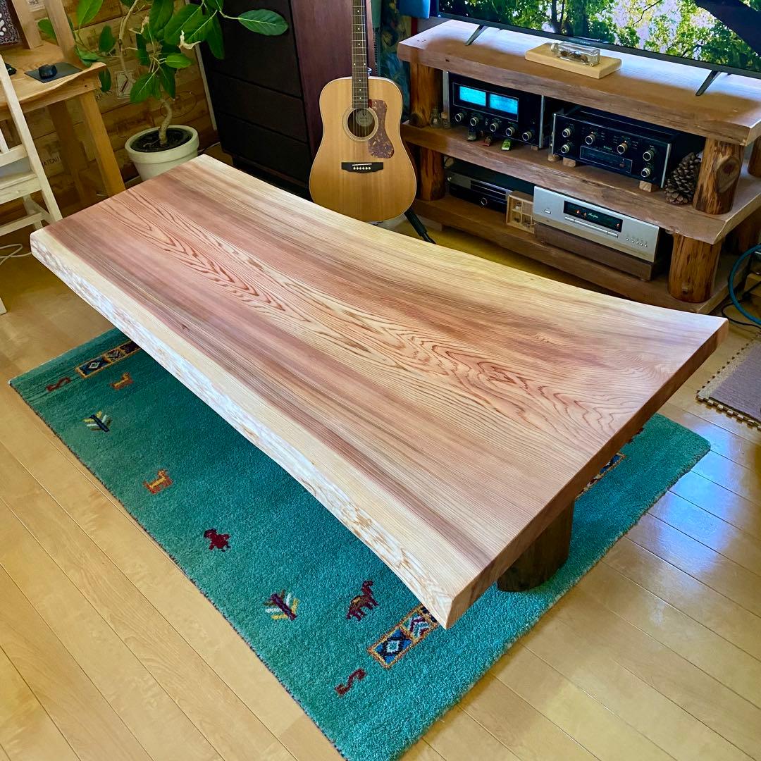 【お盆セール】天然木　杉　一枚板　テーブル　無垢　すぎ　96