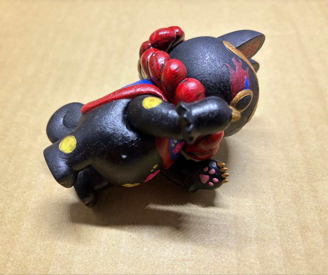 郷土玩具怪獣　イヌハリゴン　照紗　個展カスタムソフビ 犬張子進撃絵巻