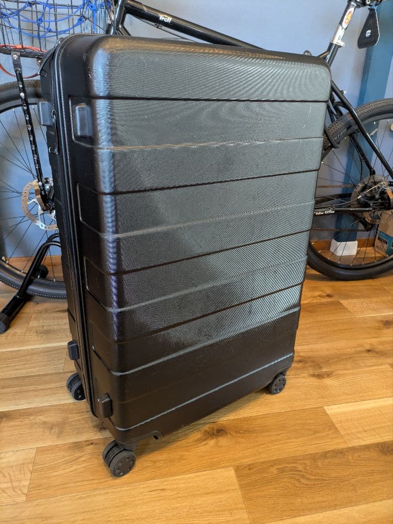 無印良品 MUJI スーツケース 87L ストッパー付きハードキャリー 黒