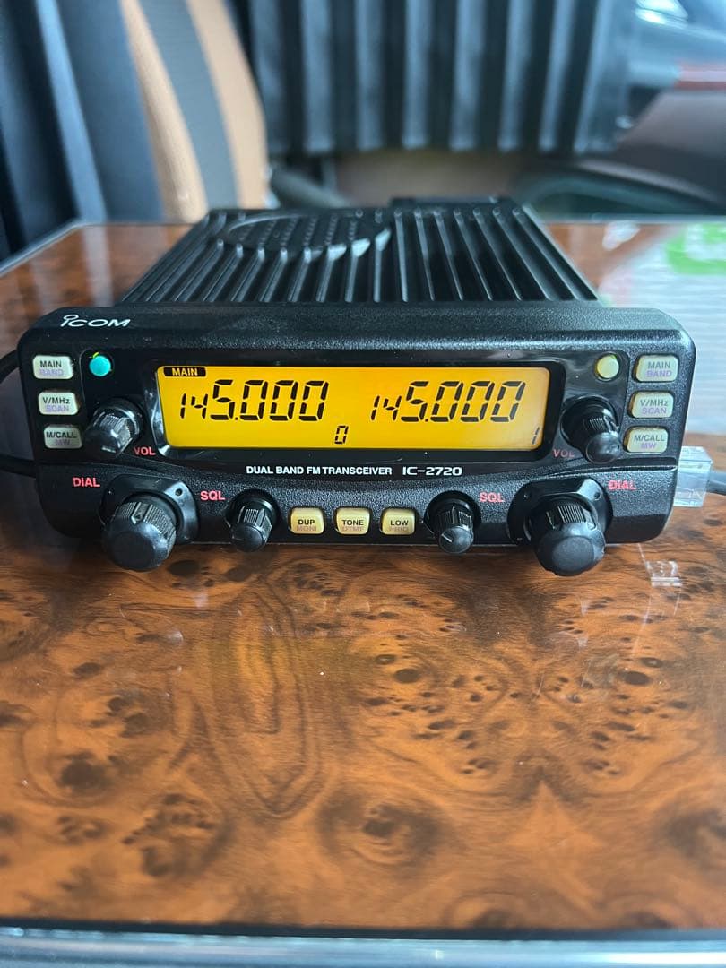 Icom IC-2720D フレキシブルマイク、DC DCアマチュア無線ジャンク