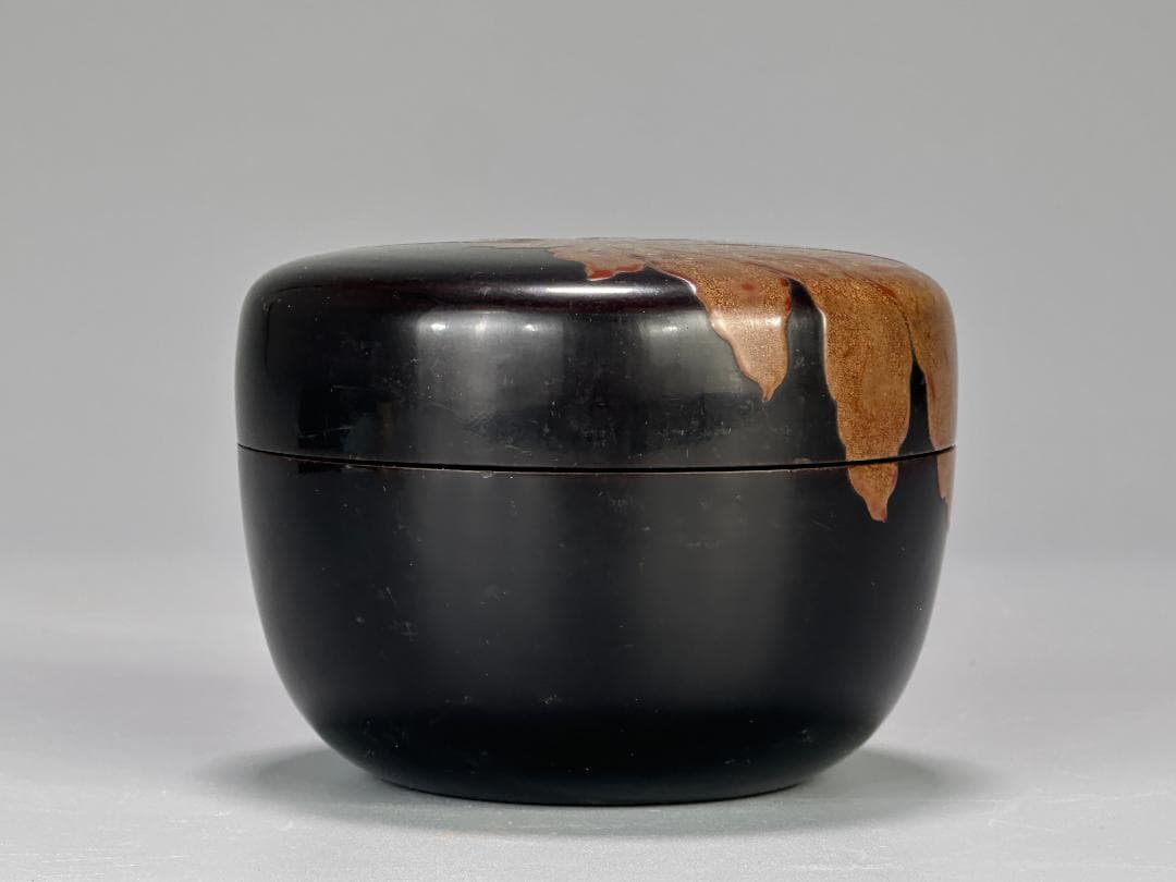 茶道具　棗　時代棗　紅葉文棗　古棗