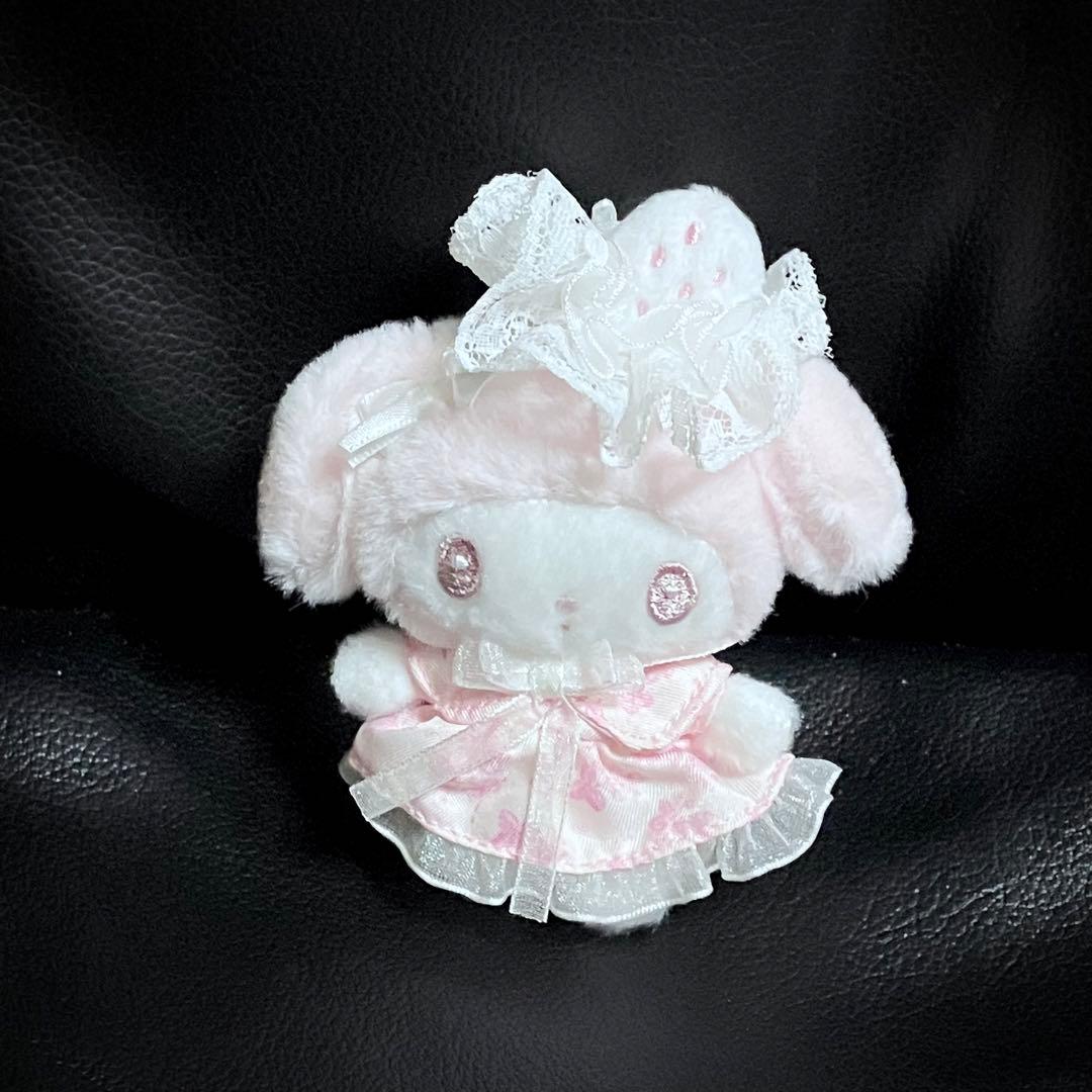 マイメロ　白いちごのティータイム　マスコット ブローチ お顔厳選 2024年発売