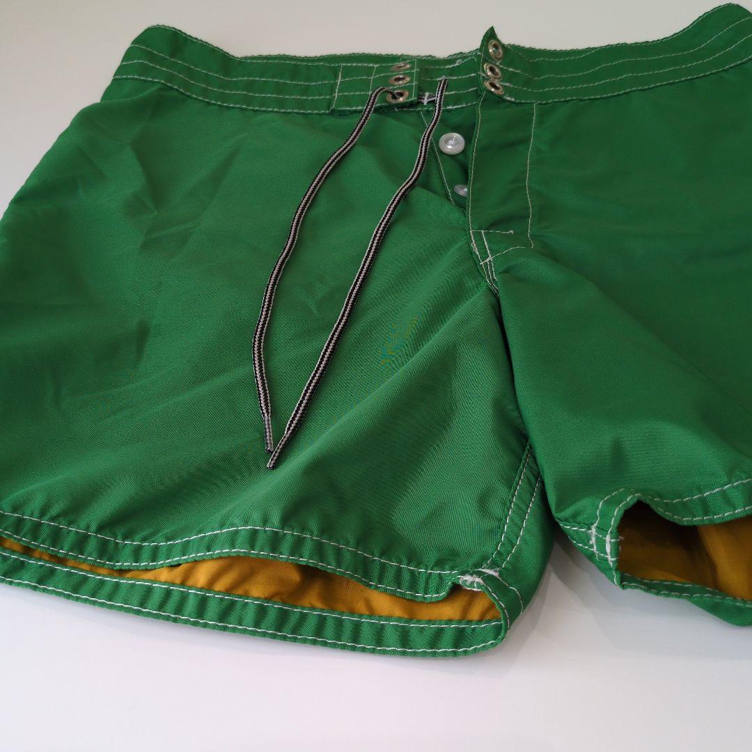 birdwell 緑色の水着 ボタン付き ドローコード