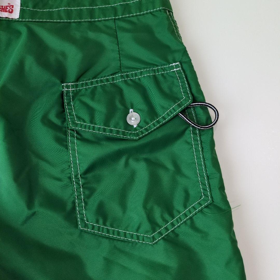 birdwell 緑色の水着 ボタン付き ドローコード